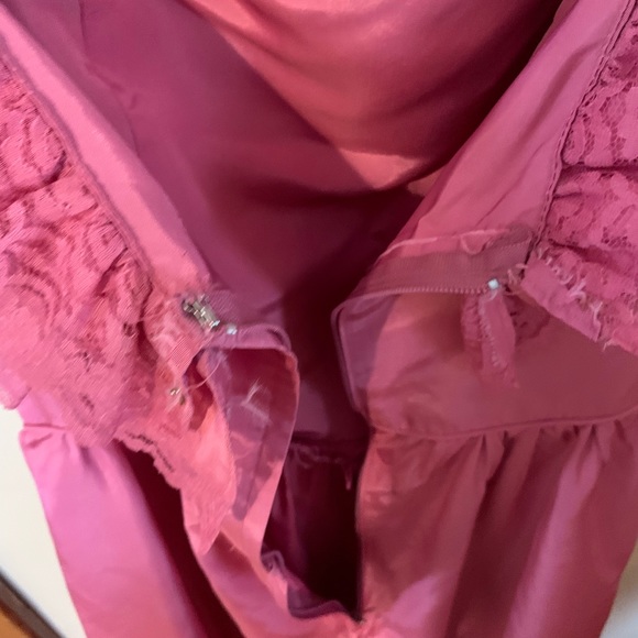 70’s Vintage Pink Women’s Prom Dress Size 9/10 - Picture 12 of 15